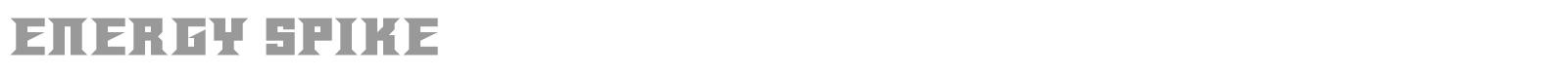 Energy Spike font preview